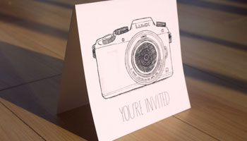 Panasonic Lumix, event invite.